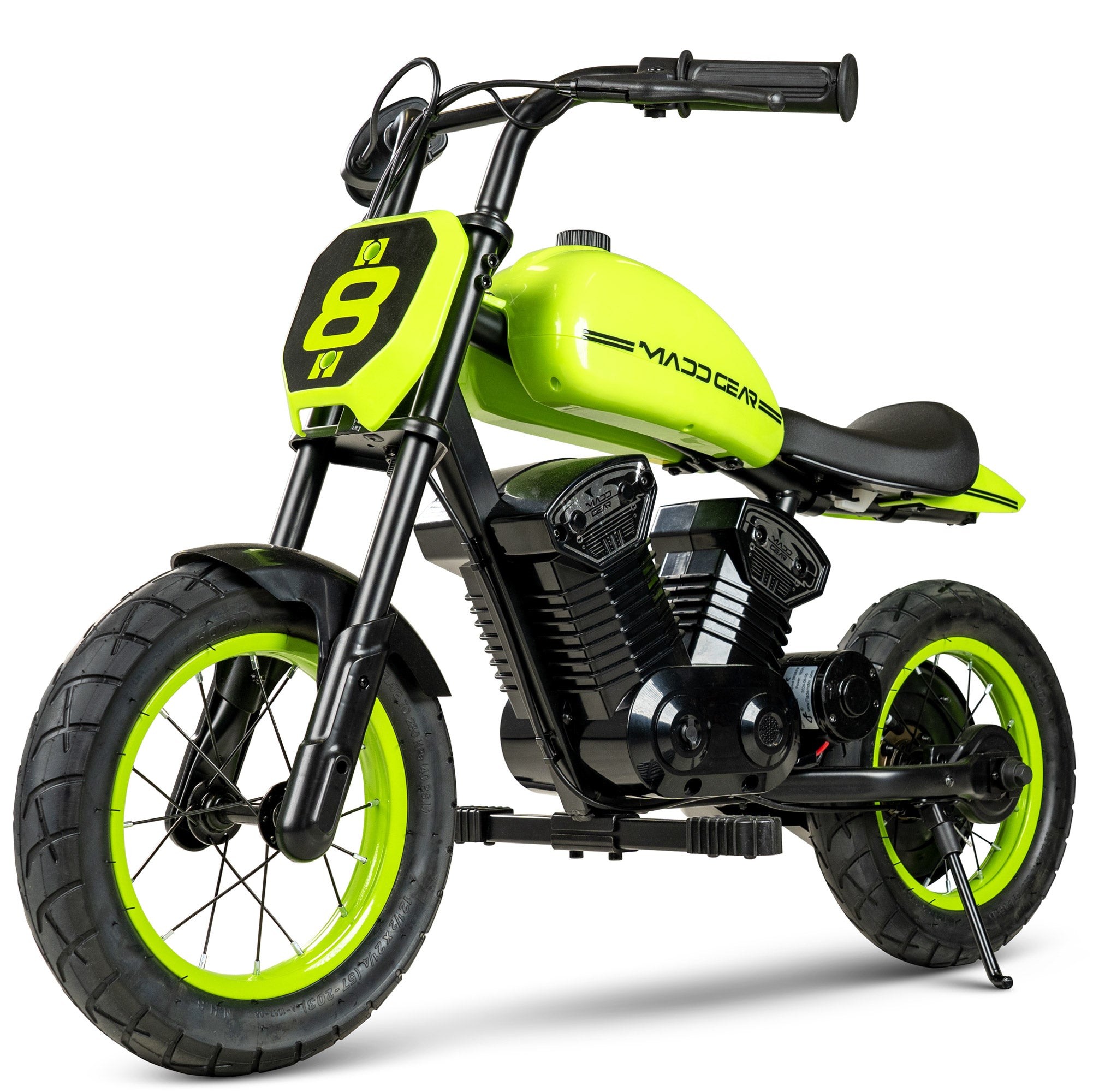 Mini Electric Motorcycle for Kids - Green / Black – Madd Gear