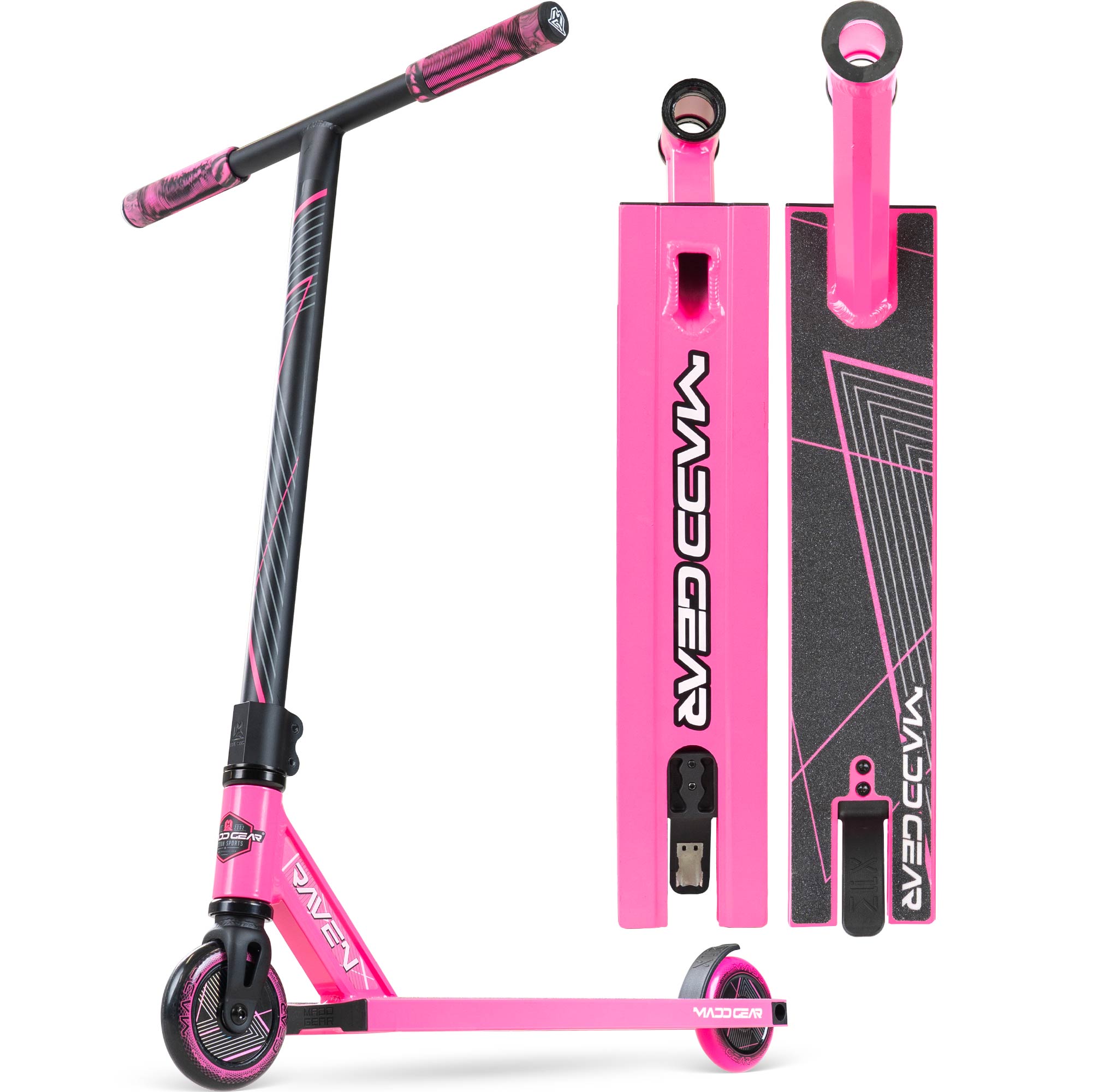 MG1 Raven Pro Scooter - Pink / Black – Madd Gear