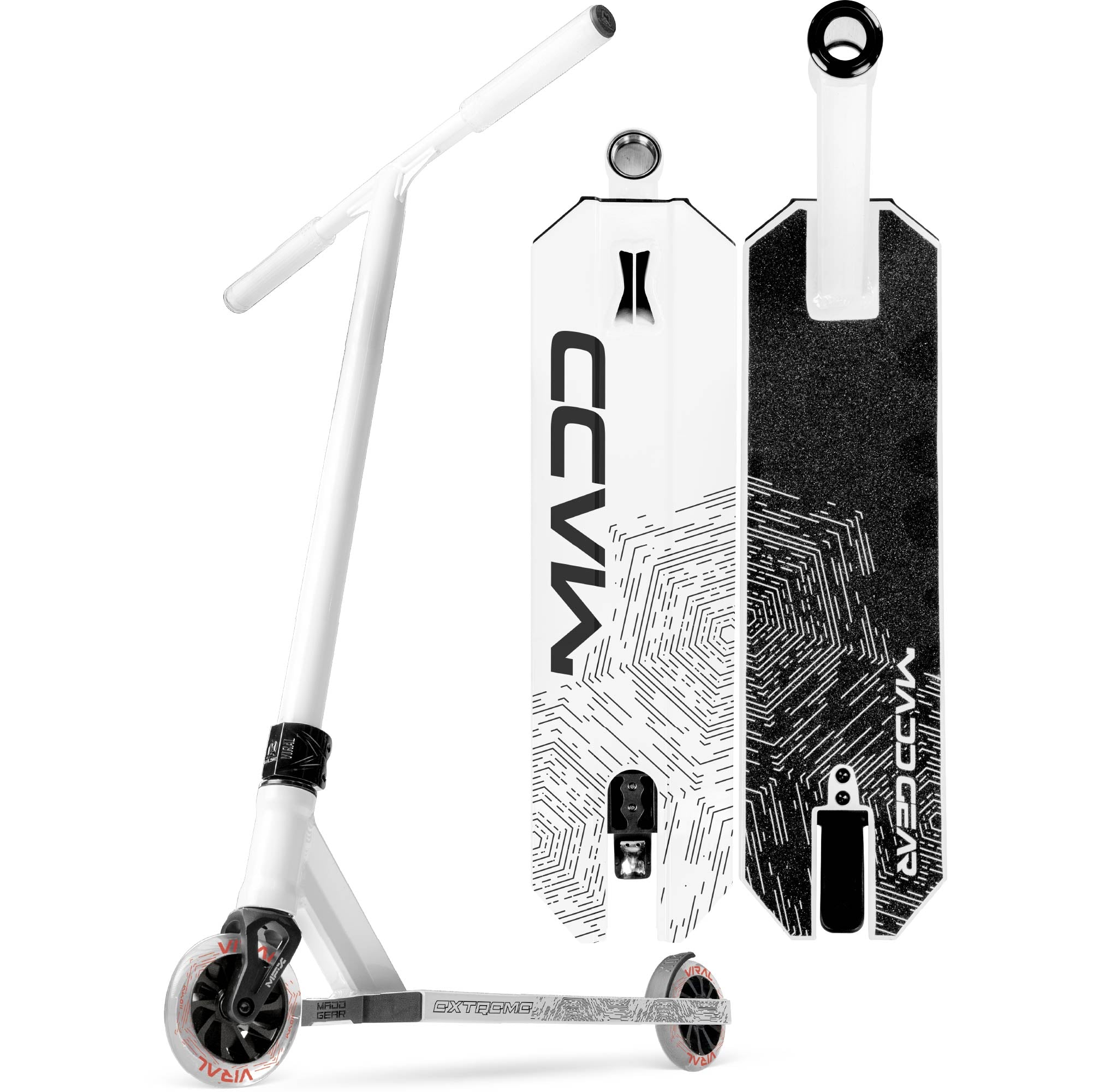 Madd Gear Viral Extreme Pro Scooter, Bright White
