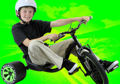 madd gear kids drift trike bikes young riders beginner adjustable lightweight safe DIY green machine