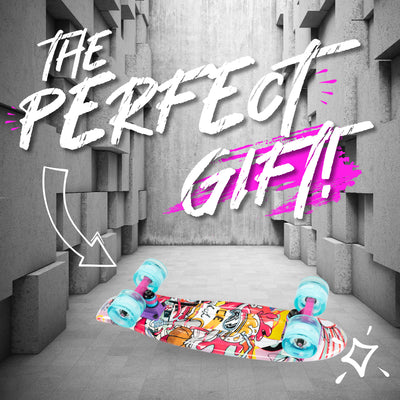 Madd Gear Retro Complete Penny Board Plastic Skateboard Boys Girls Purple Perfect Gift