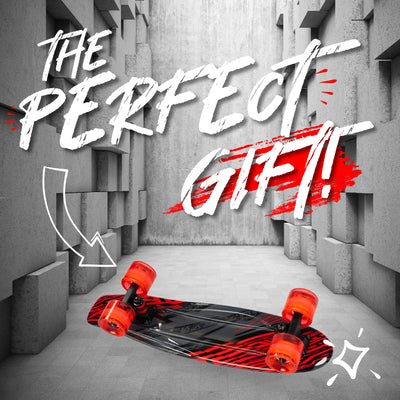 Madd Gear Retro Complete Penny Board Plastic Skateboard Boys Girls Black Red Perfect Gift