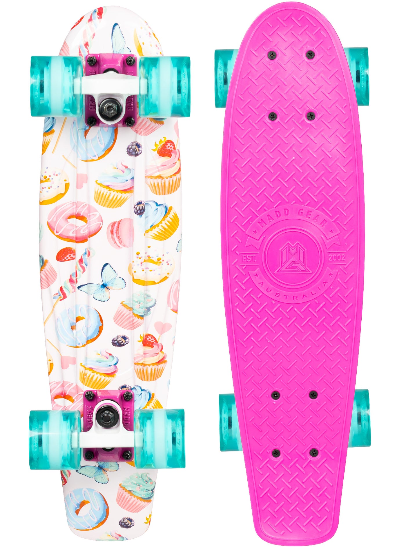 Madd Gear Retro Board Skateboard Penny 22" Plastic Flexible Kids Children Complete High Quality Pink