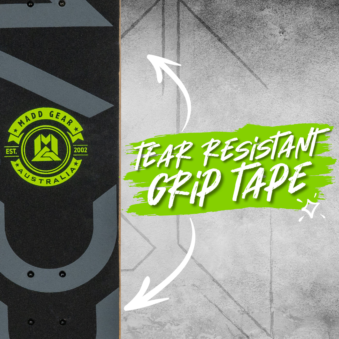 Madd Gear Skateboard Grip Tape Beginner Complete Board