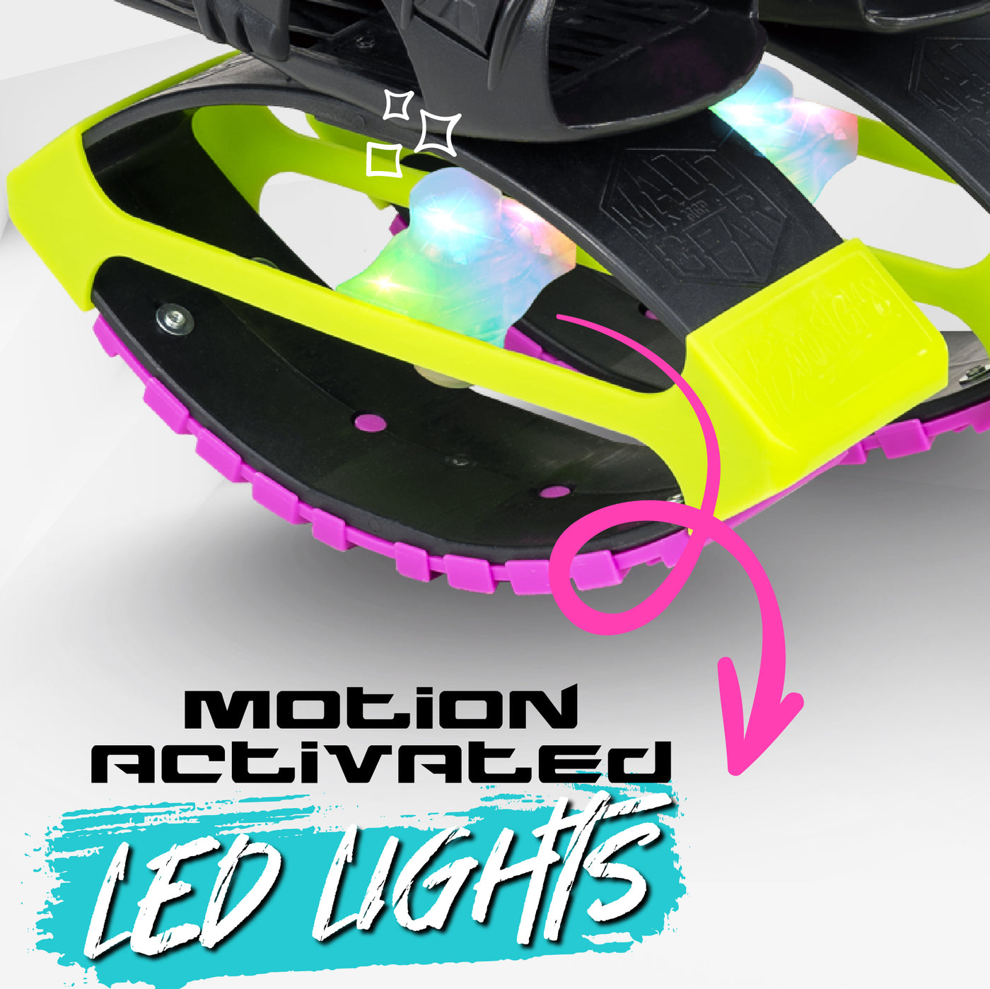 Madd Gear Boost Boots Boosters Jumping Shoes Kanga Space Boots Motion Activated LED Light-Up Lights Boys Girls