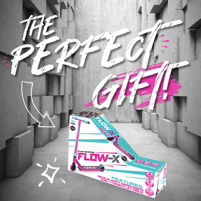 Madd Gear Pro Stunt Carve Flow-X Scooter Pink Teal Perfect Gift