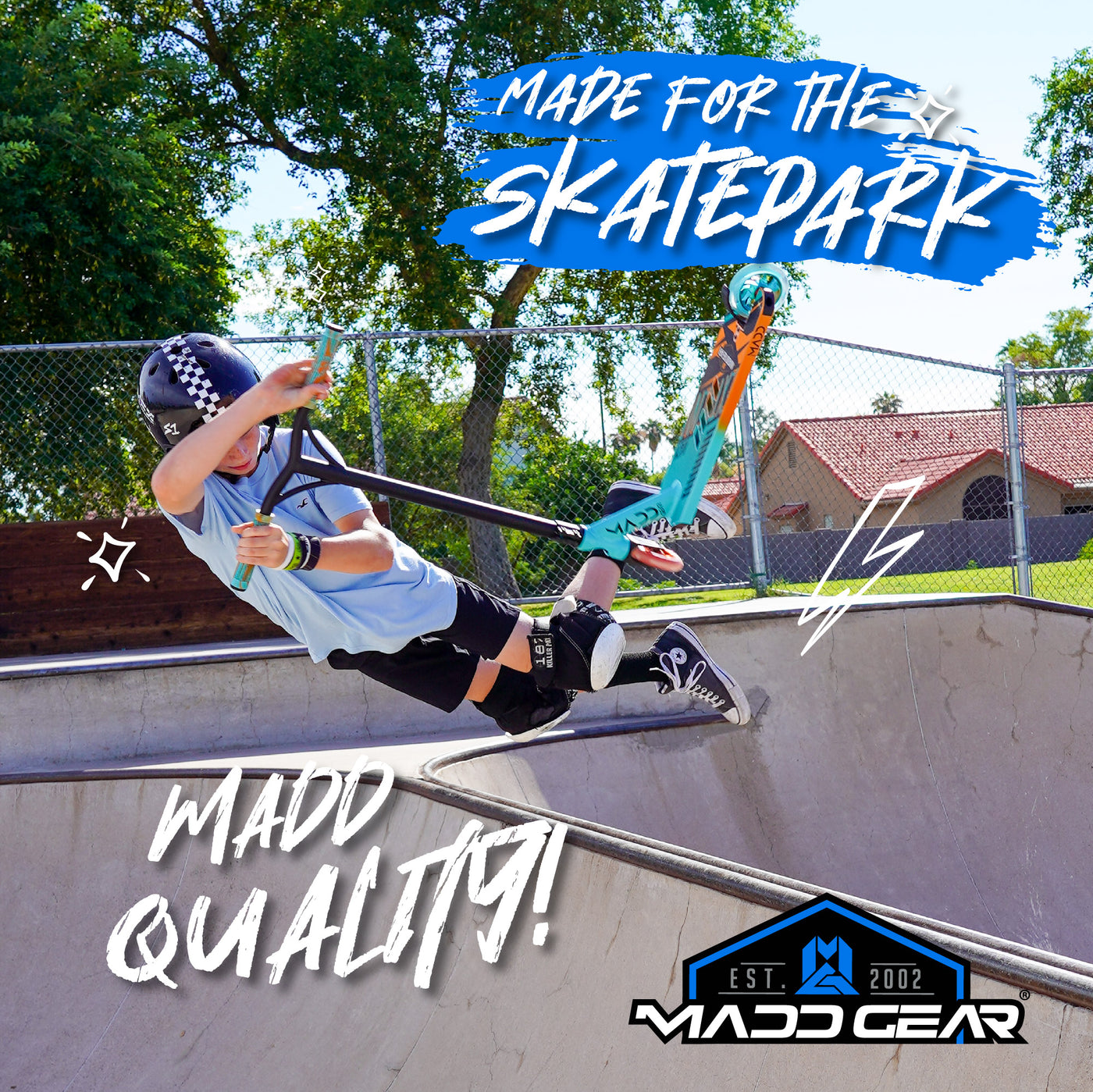 MG Madd Gear Madgear Kick Kaos Carve Pro Stunt Trick Scooter High Quality Skatepark