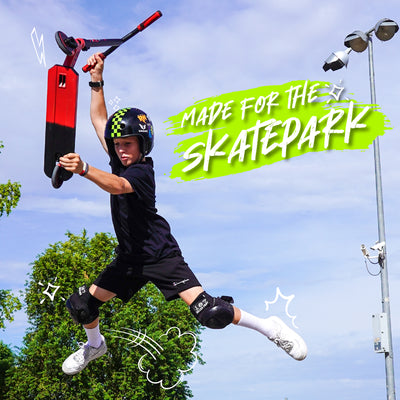 Madd Gear Pro Carve Razor Stunt Trick Scooter Kick Black Green Skate Park Children