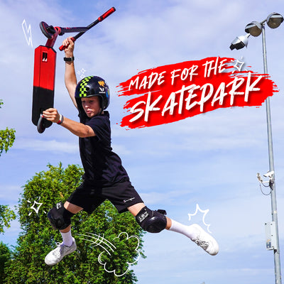 Madd Gear Pro Carve Razor Stunt Trick Scooter Kick Black Red Skate Park Children