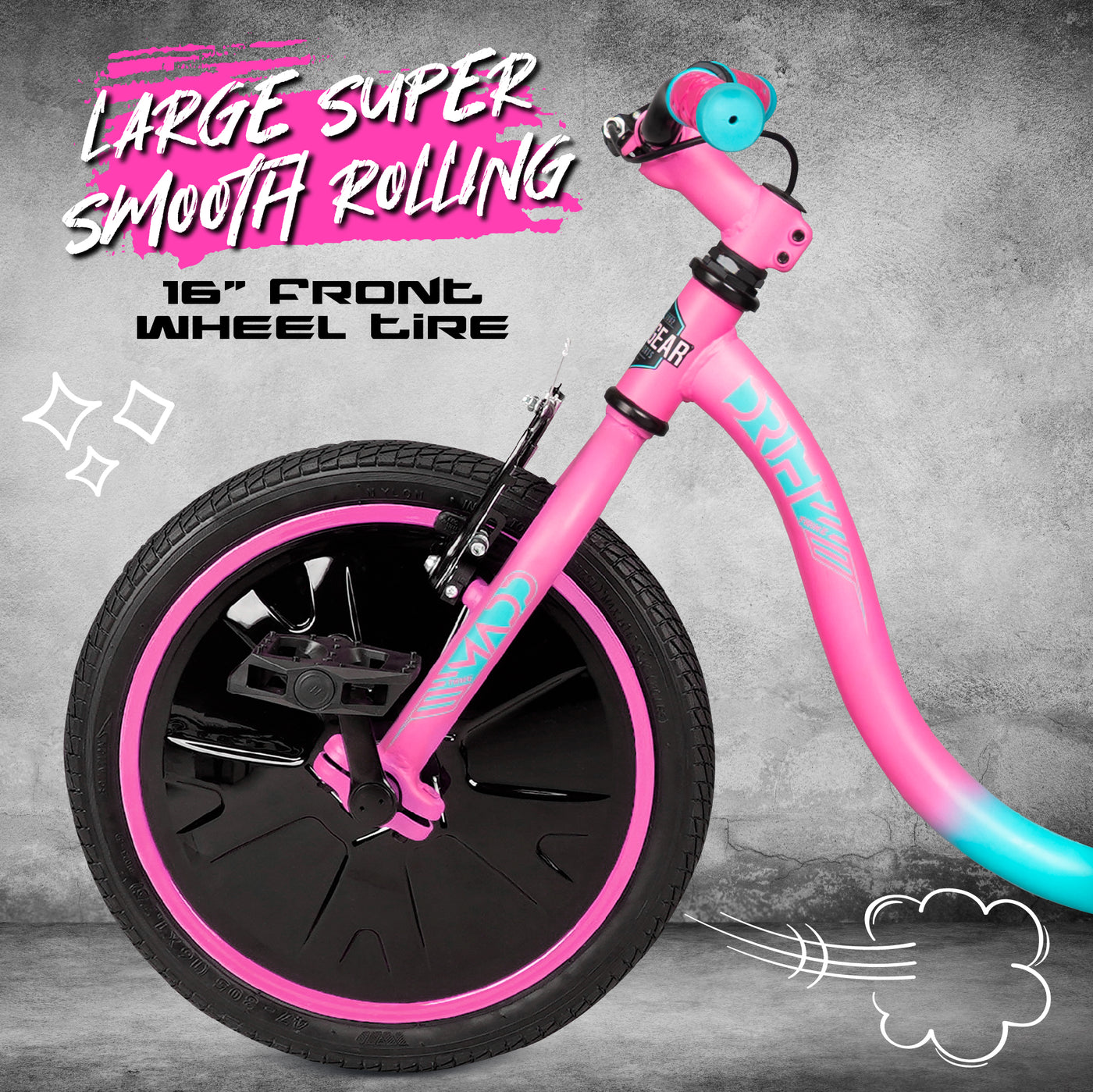 Madd Gear Drift Trike Huffy Green Machine Drifter Tricycle Wheels Pink MGP