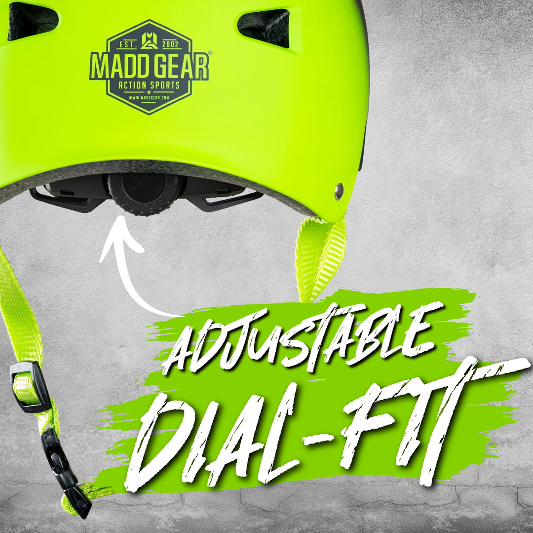Certified EPS Helmet - Black Green S/M – Madd Gear