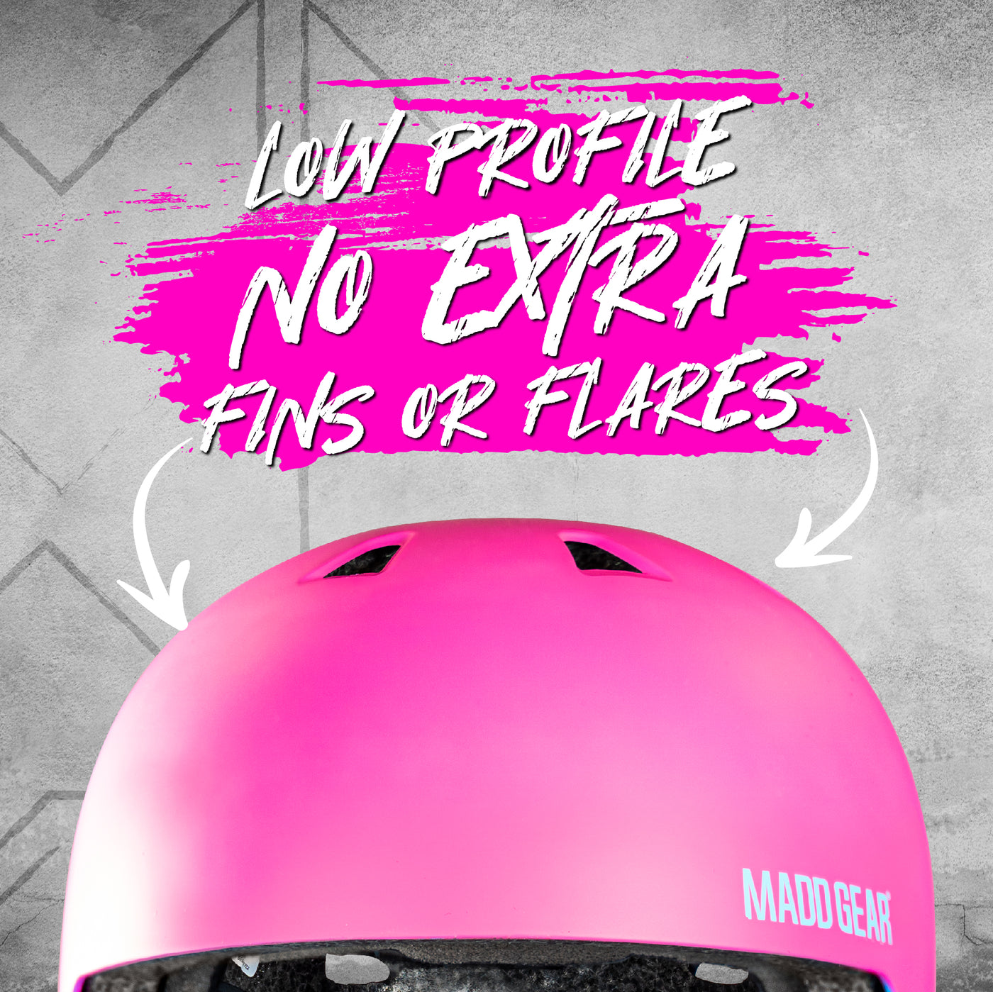 MGP Madd Gear Helmet EPS Low Profile Skatepark Skatepark Scooters Children Pink Blue