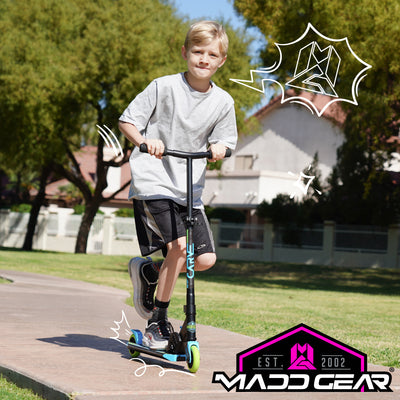 Madd Gear Kids Razor Kick Light-Up Light Up Scooter Children Pink Black Teal