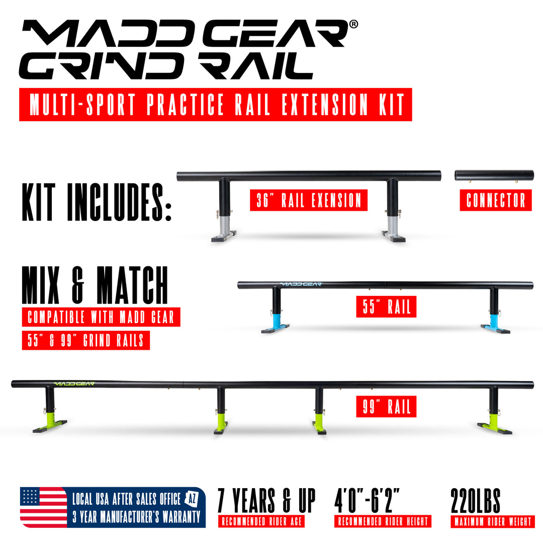 madd gear grind rail Grind Rail Extension Kit