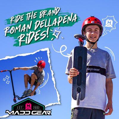 Madd Gear Origin Shredder Pro Stunt Trick Scooter Boys Girls Kids Roman Dellapena