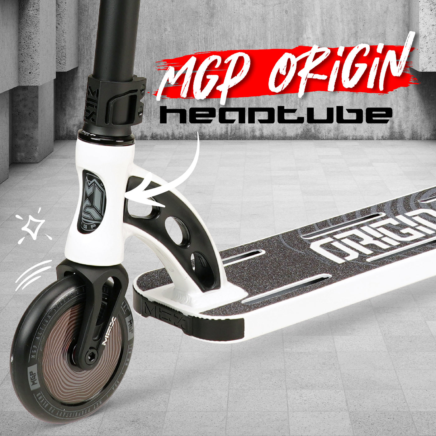 Madd Gear MGP MGO Origin VX10 VX9 Team Pro Stunt Trick Scooter Complete High Quality Best Razor Skate Park White Black Deck Headtube
