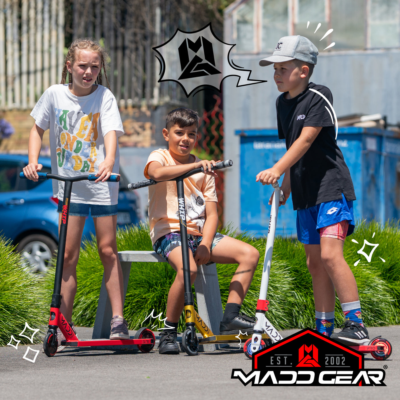 Madd Gear MGP MGX Pro P2 Trick Stunt Complete Scooter Kids Best Quality Neochrome Oil Slick