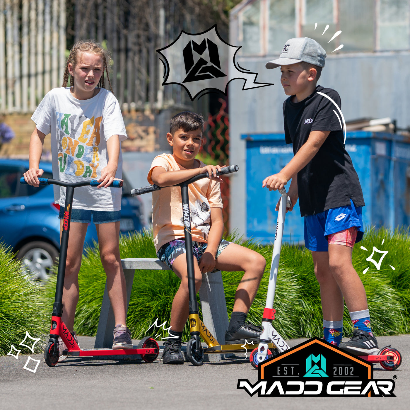 Madd Gear MGP MGX Pro P2 Trick Stunt Complete Scooter Kids Best Quality Orange Teal Orix