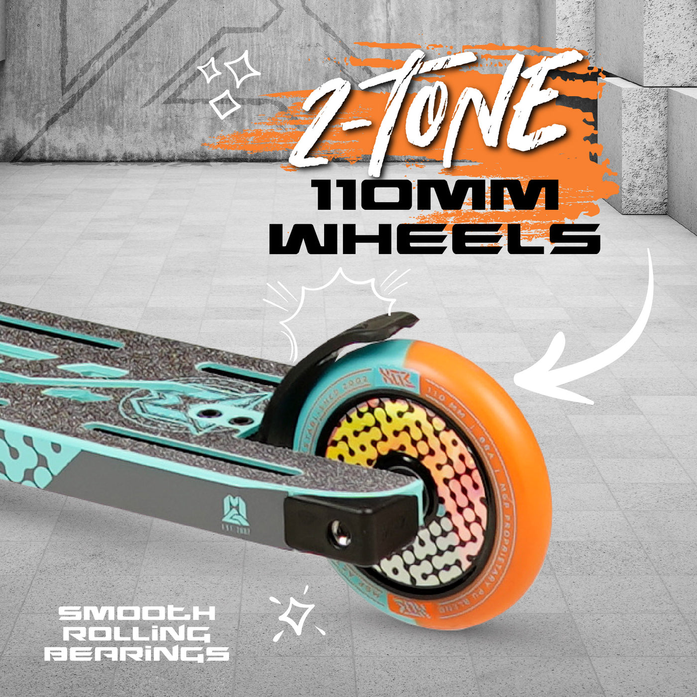 Madd Gear MGP MGX S2 Shredder Stunt Pro Scooter Complete High Quality Razor Trick Skate Park Mad Teal Orange Aluminum Cores Wheels