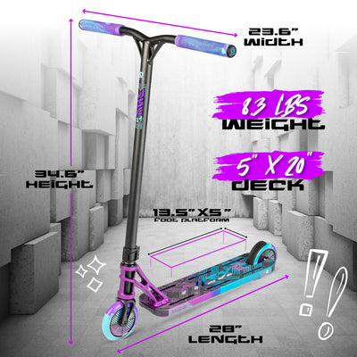 MGX T1 Team Purple Teal RP-1 Stunt Scooter Lightest Best Madd Gear MGP Deck