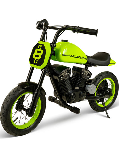 MG Madd Gear My 1st Mini Electric Motorcycle Bike Children Kids Boys Girls Razor Green Black