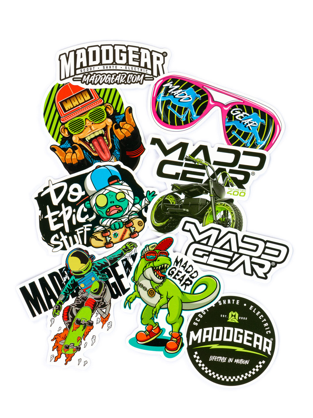 Madd Gear MGP Sticker Pack Stickers Decals Kids Scooter