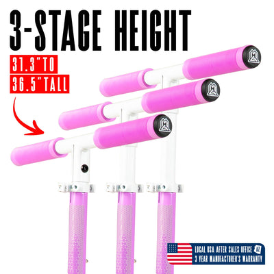 Madd Gear Height Adjustable Rush 125  Commuter Folding Kick Scooter Children White Purple