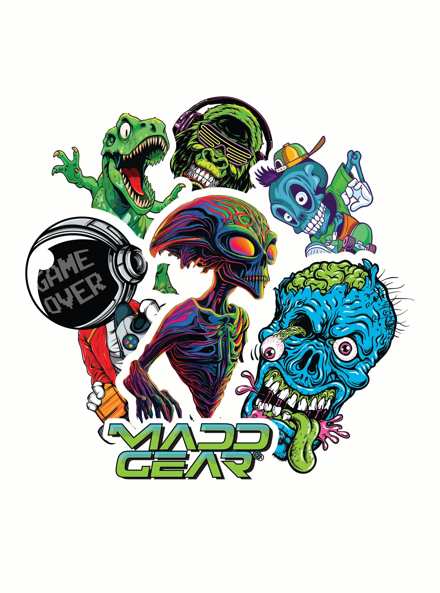 Madd Gear MGP Sticker Pack Stickers Decals Kids Scooter