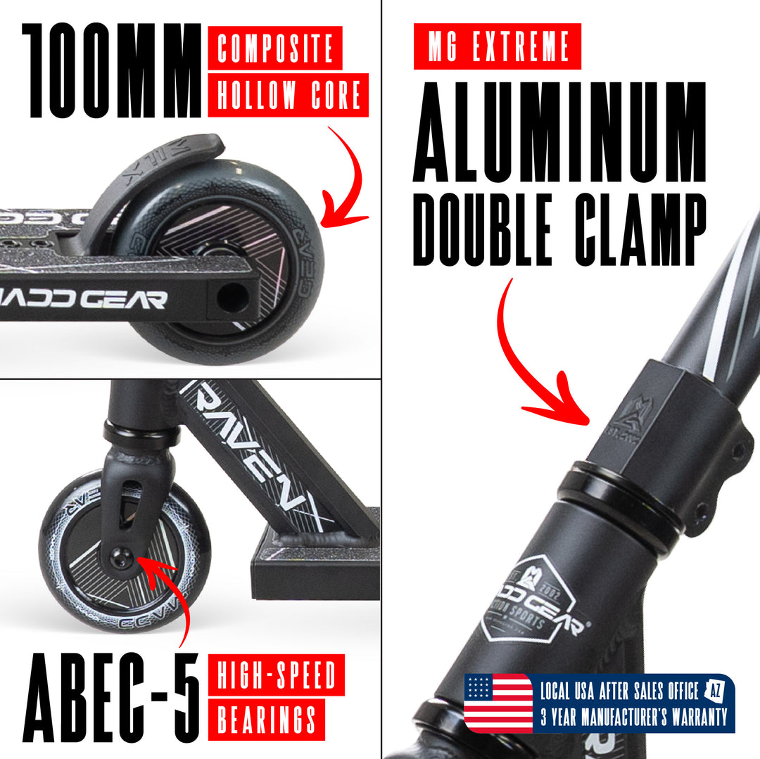 サノマルトリガー Madd Gear MG1 Raven Pro Stunt Scooter for Kids 5 - 12 – Lightweight Du