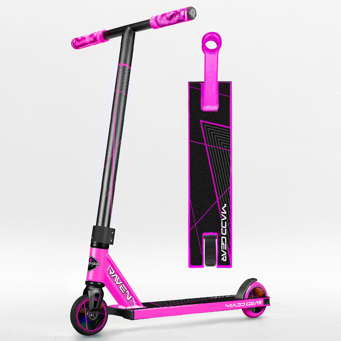 MG1 Raven Pro Scooter - Pink Black