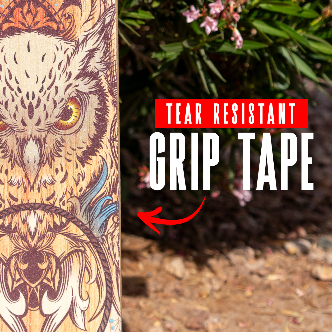 Madd Gear MGP Drop Through Dropthrough Longboard Cruiser Skateboard Complete Owl Grip Tape