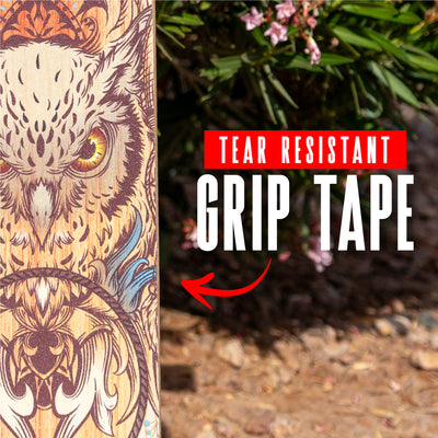 Madd Gear MGP Drop Through Dropthrough Longboard Cruiser Skateboard Complete Owl Grip Tape