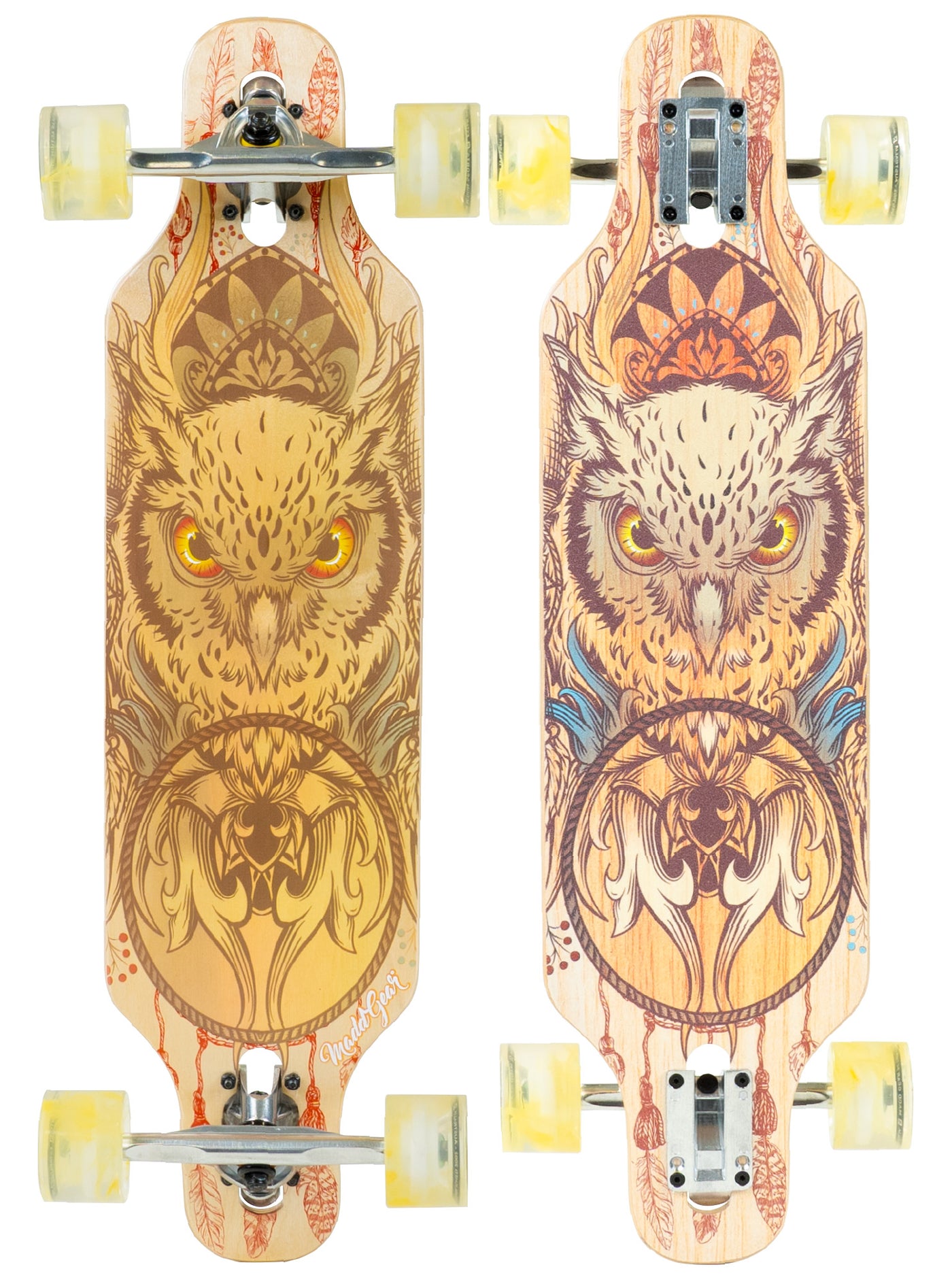 madd gear mad dropthrough drop through longboard skateboard complete 31 inch owl