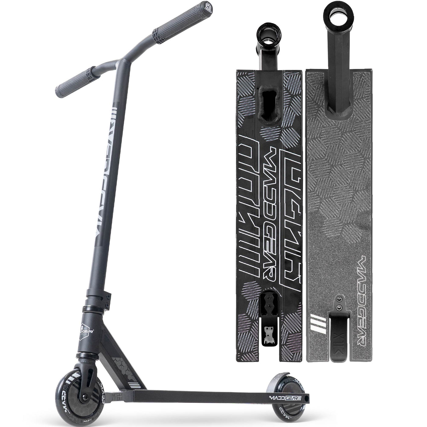 MG3 Zen Pro Scooter- Black / Black – Madd Gear