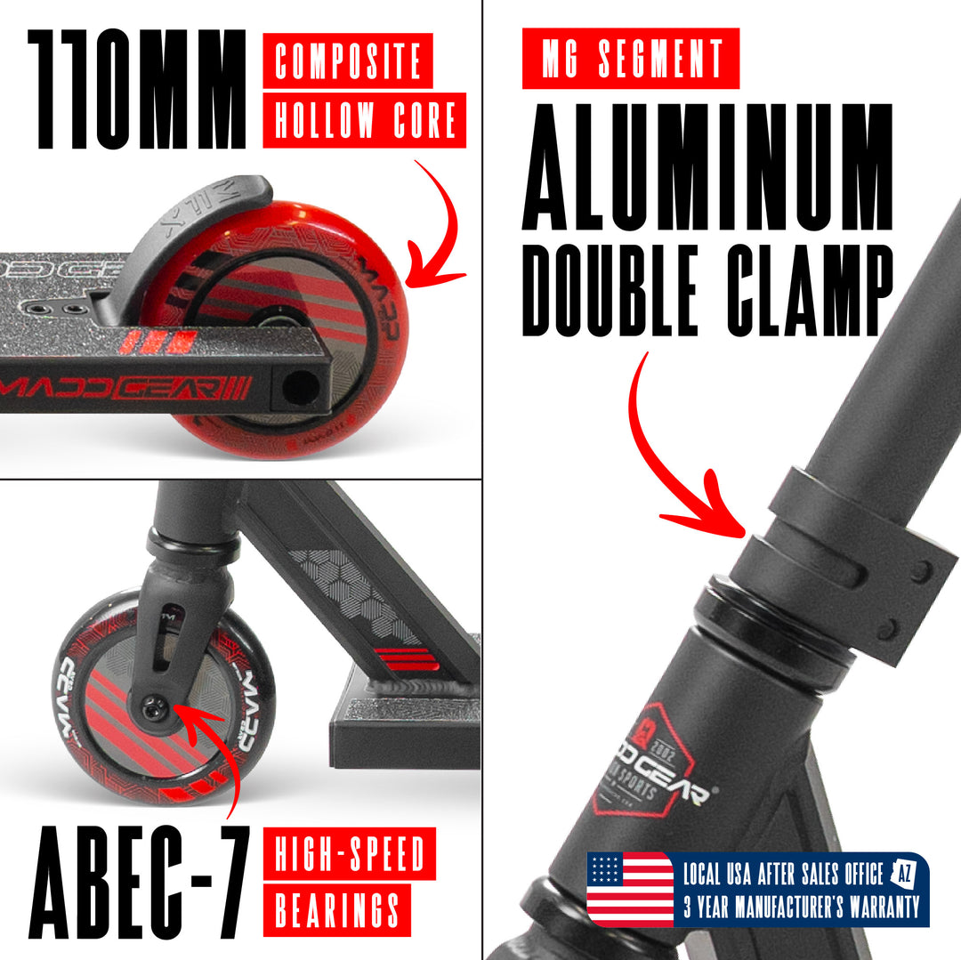 グラトリ頑張りたい人！phantom ctrl 150cm Rome Madd Gear MG3 Zen Pro Stunt Scooter for Kids 8 - 12 – Lightweight Dura