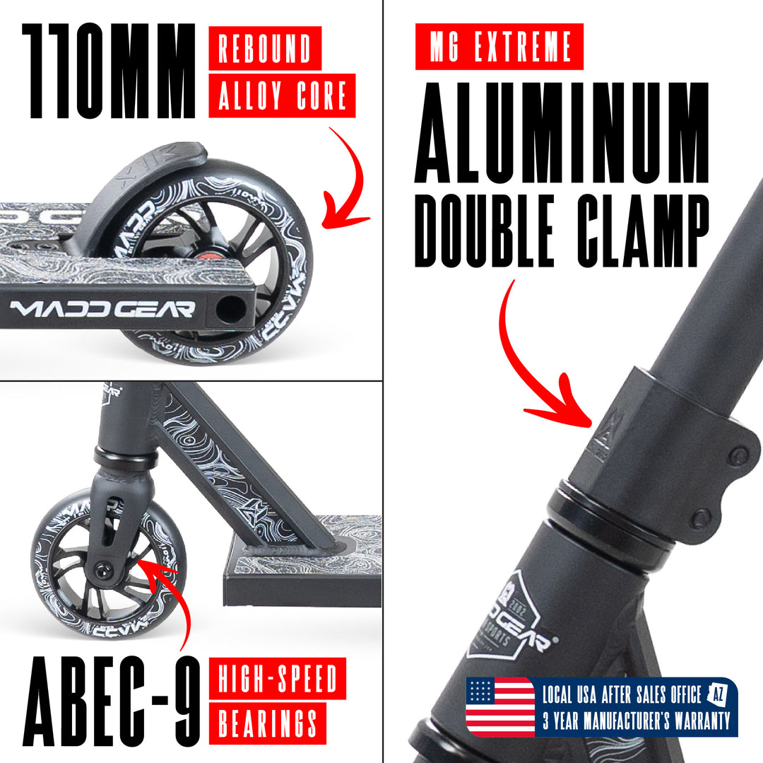 Madd Gear MG4 Titan Pro Scooter - Black / Black