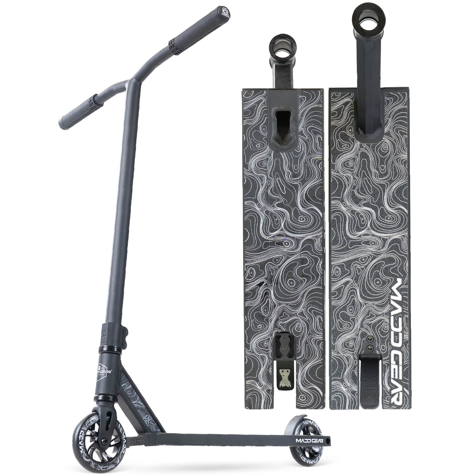 Madd Fun Madd Gear MG4 Titan Pro Scooter - Black / Black