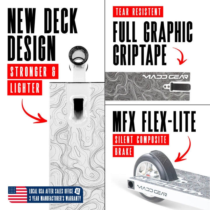 Madd Gear MG4 Titan Pro Stunt Scooter for Kids 8 - 12 – Lightweight Du