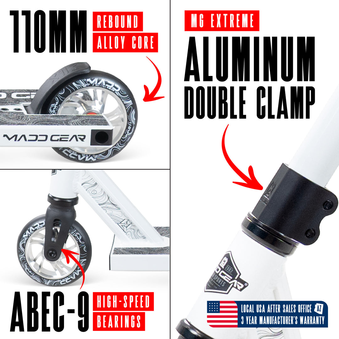 Madd Gear MG4 Titan Pro Stunt Scooter for Kids 8 - 12 – Lightweight Du