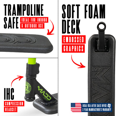 Madd Gear Pro Scooter Stunt Trick Trampoline Safe Black Green