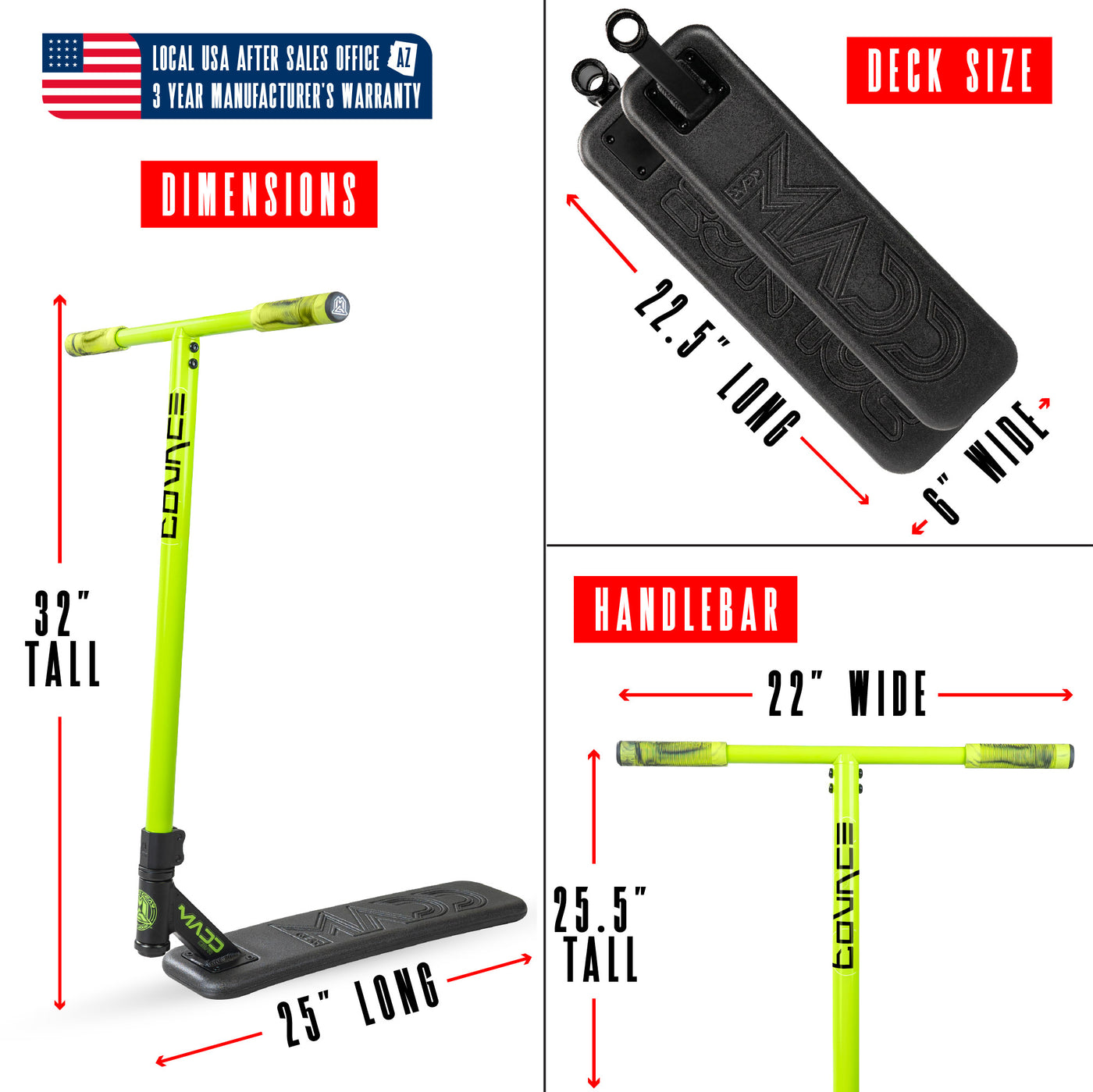 Bounce Trampoline Scooter MGP Stunt Trick Green Black Best