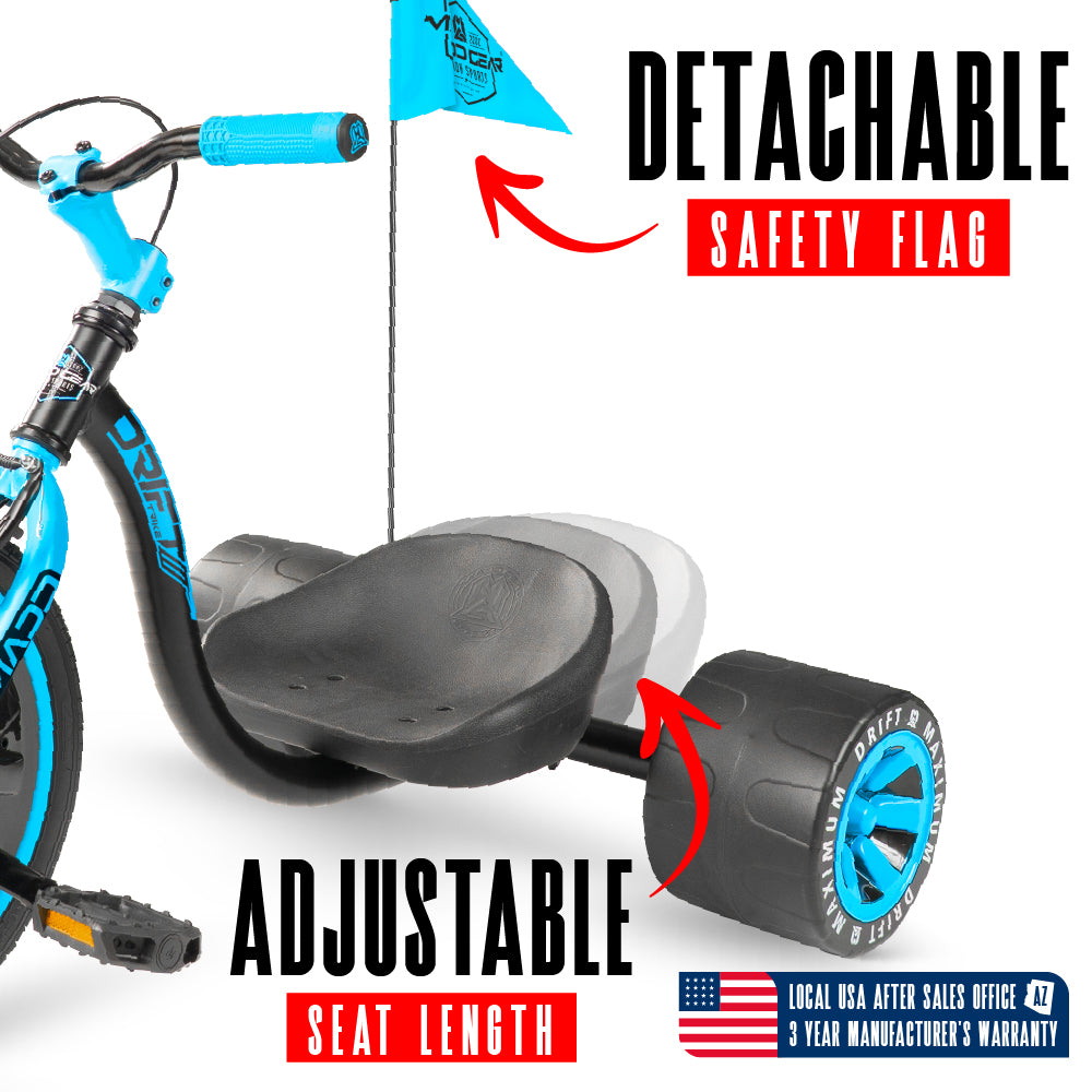 3 wheel bicycle drift Madd Gear Trike Have fun on the road or track racing against friends or your own personal record Razor DXT Drift Trike -