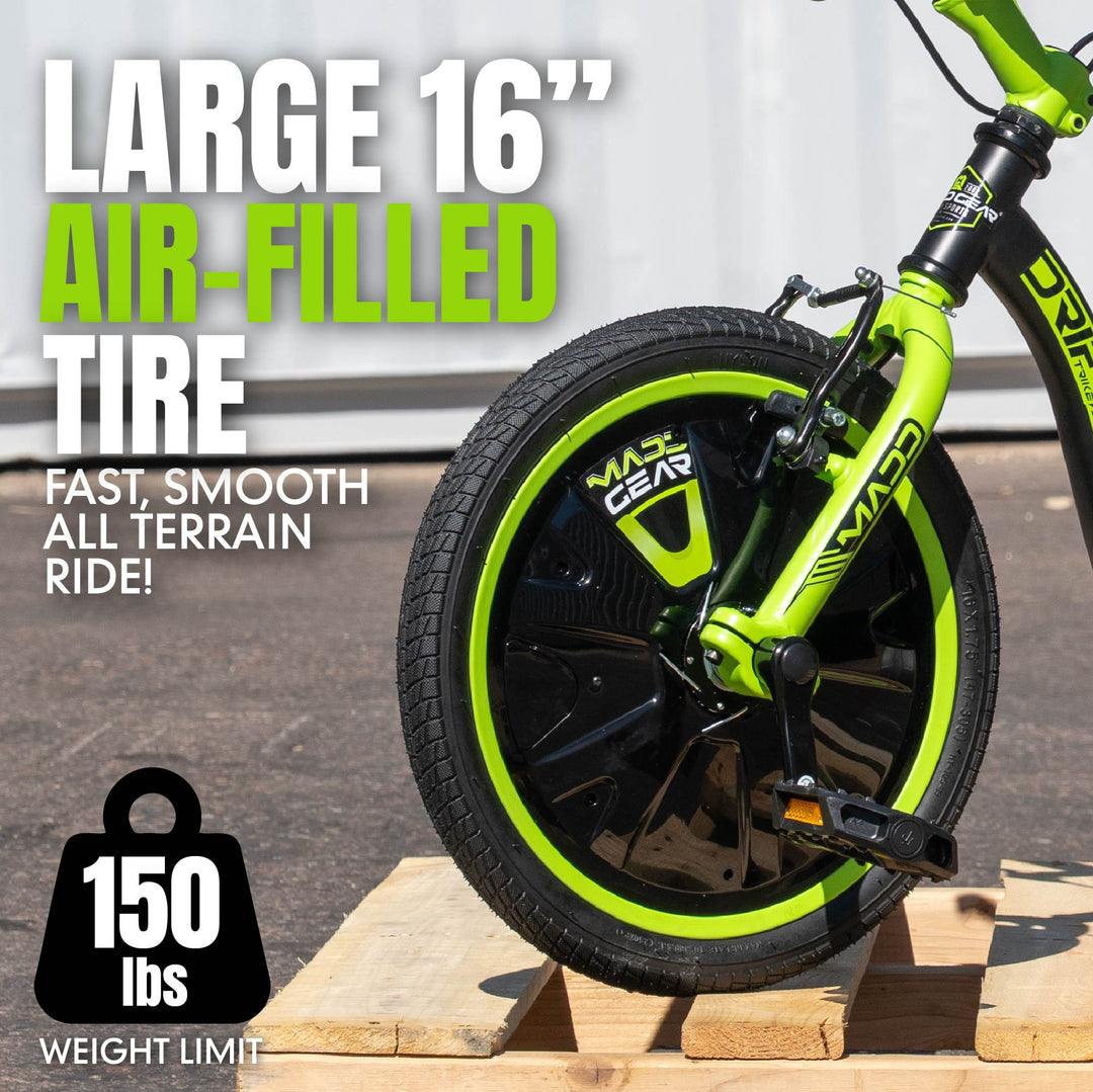 Madd Gear Drift Trike Green Black | Ultimate Drifting Ride