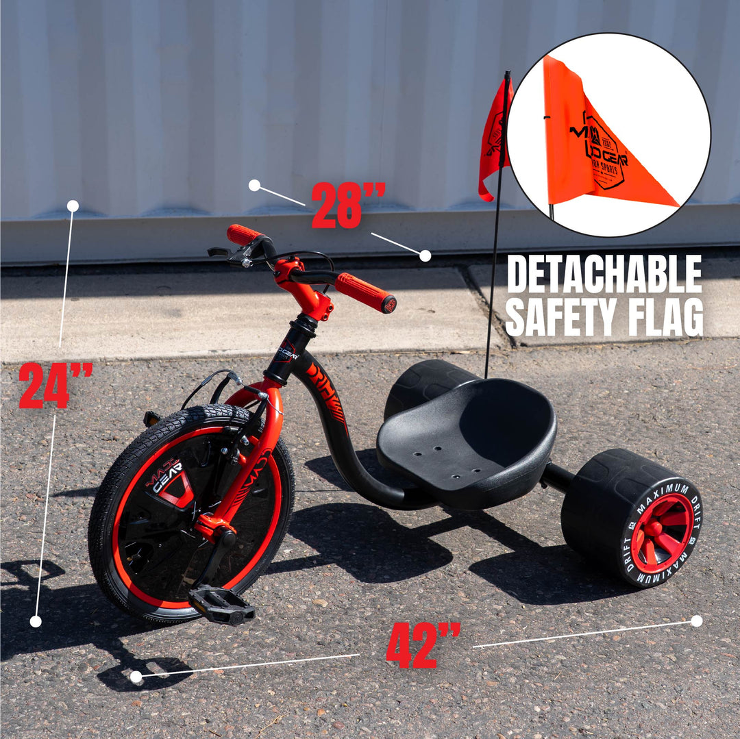 Shop Drift Trike - Black / Red – Madd Gear