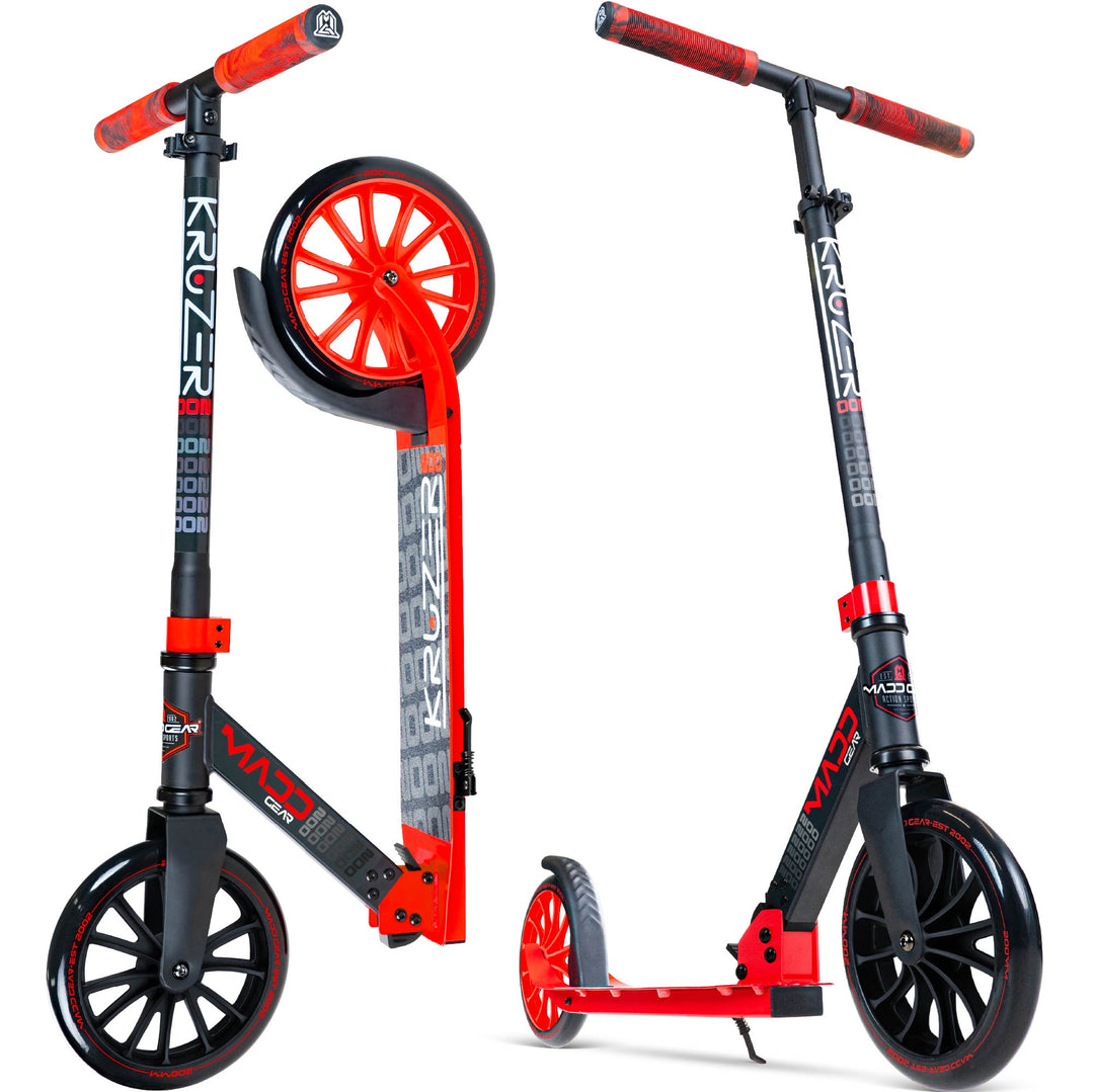 Madd Gear Kruzer 200 Folding Commuter Scooter - Red