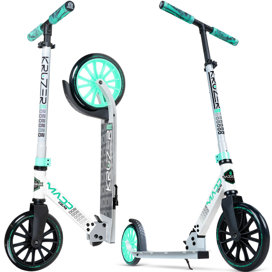 Madd Gear Kruzer 200 Folding Commuter Scooter - Teal