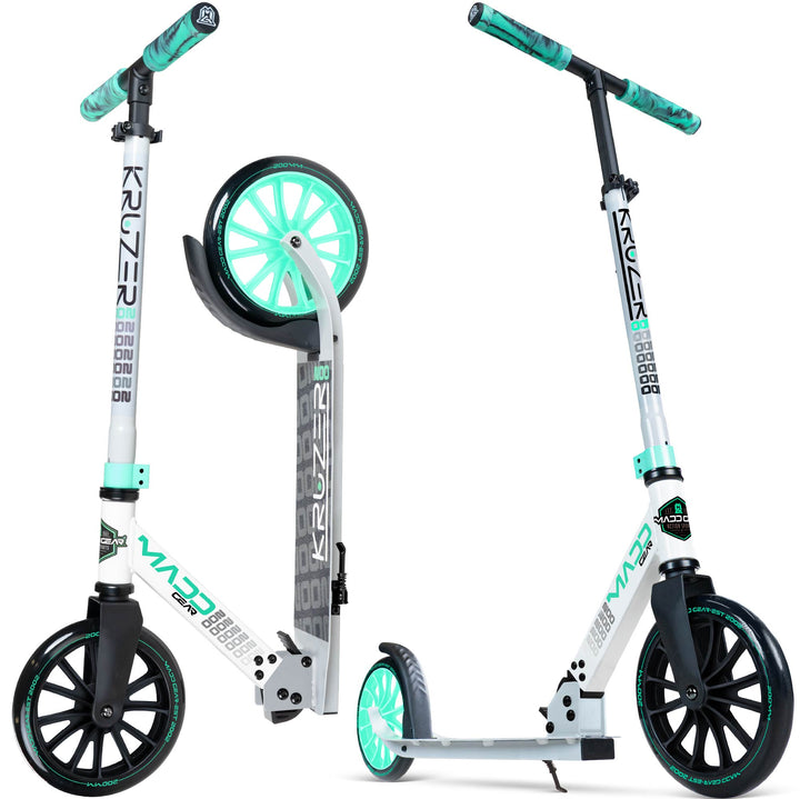 Madd Gear Kruzer 200 Folding Commuter Scooter - Teal