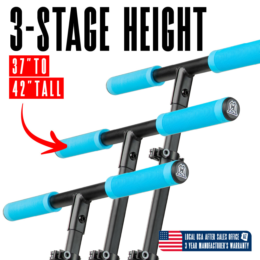 Close-up Madd Gear Metro Cruise 250 Scooter Adjustable Handlebar is ideal for both kids and adults of all sizes.