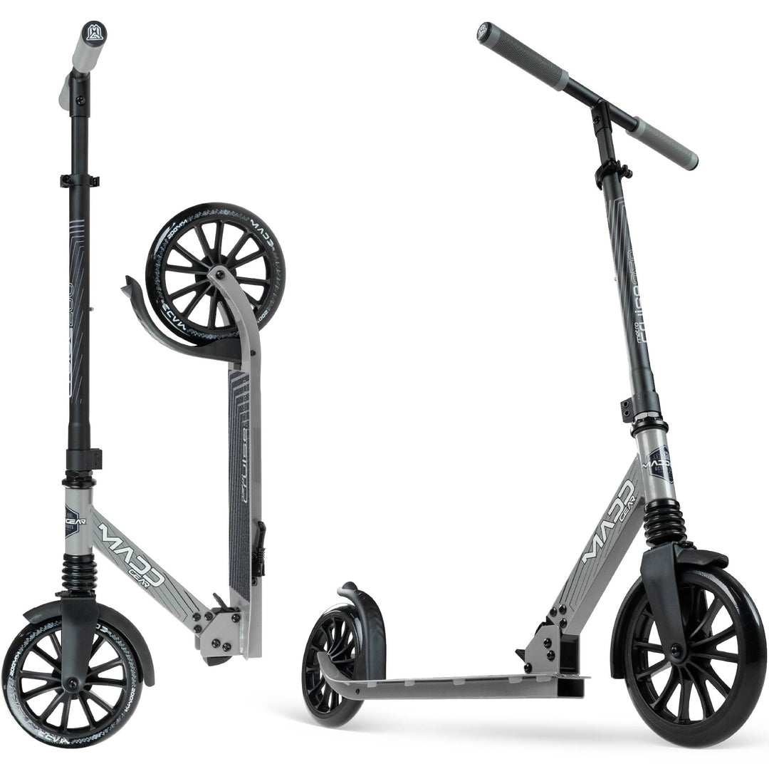 Madd Gear Metro Cruise 250 Folding Scooter - Gray / Black