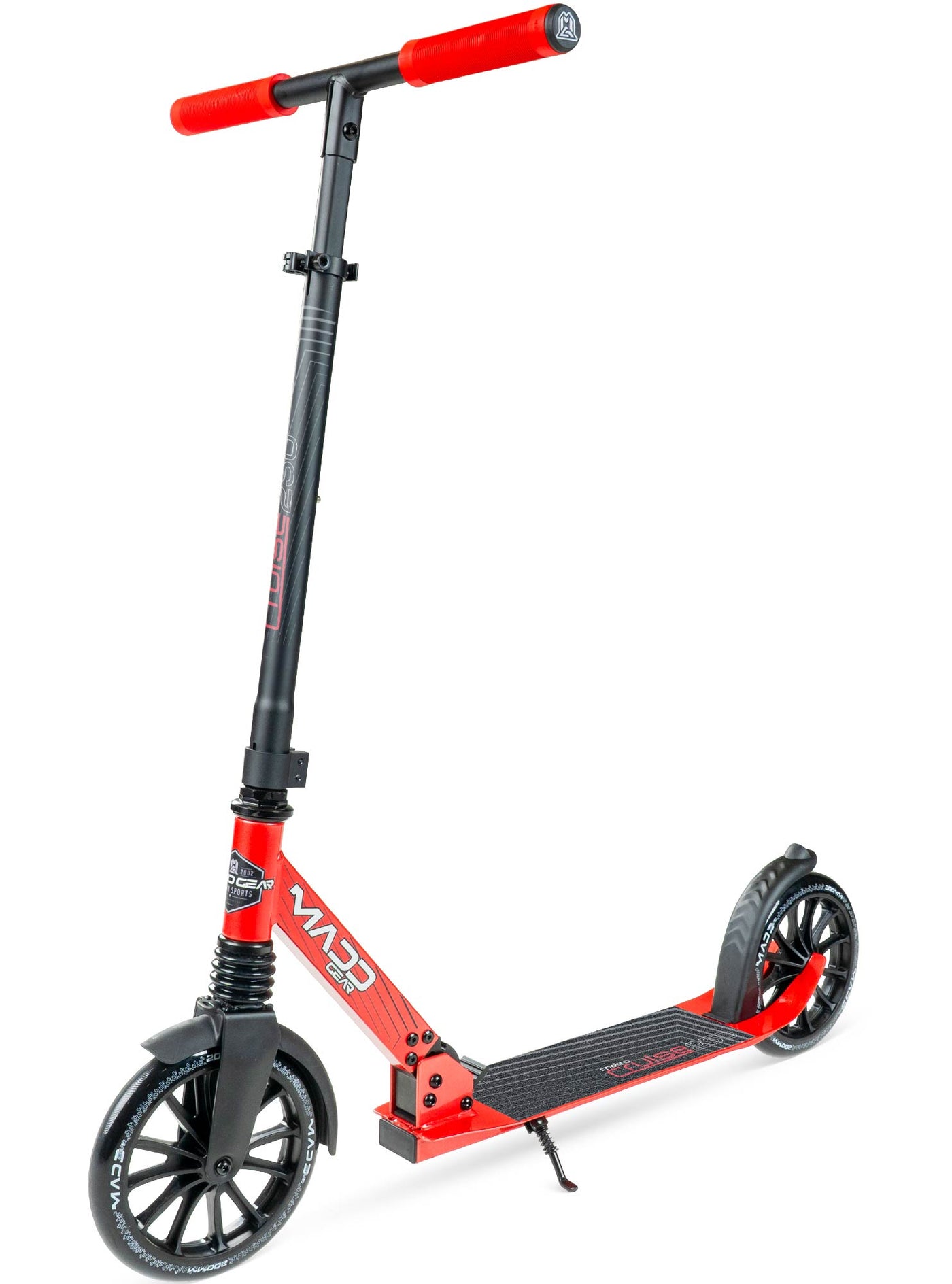 Madd Gear MG Metro Cruise 250 Folding Commuter Scooter in Red Black – Stylish design, perfect for urban commuting and leisure rides